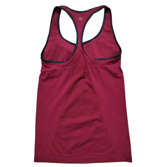 Lululemon Women's Ebb & Flow Racerback Red Tank Top‎ Size 6 - Picture 5 of 10